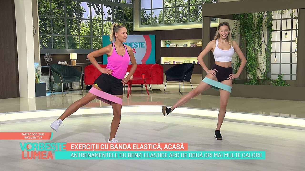 Exerciții cu banda elastică, acasă