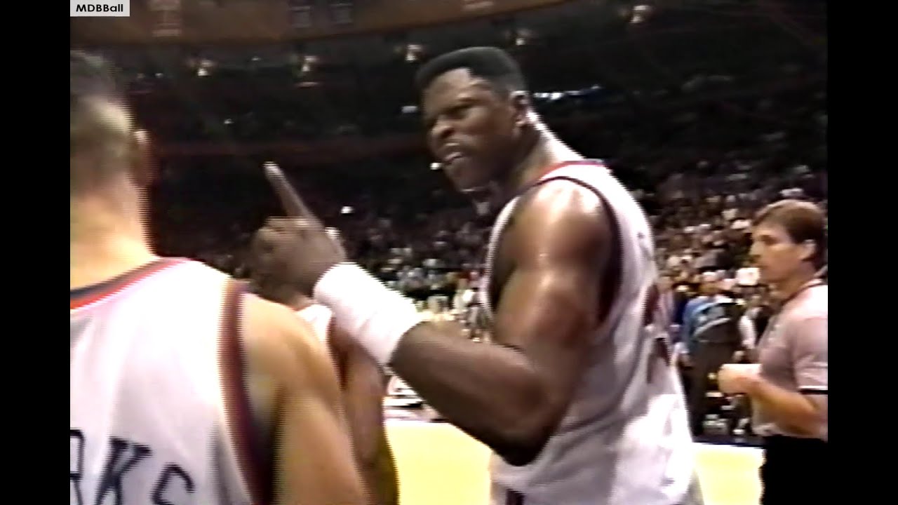Patrick Ewing Snaps Out On John Starks!