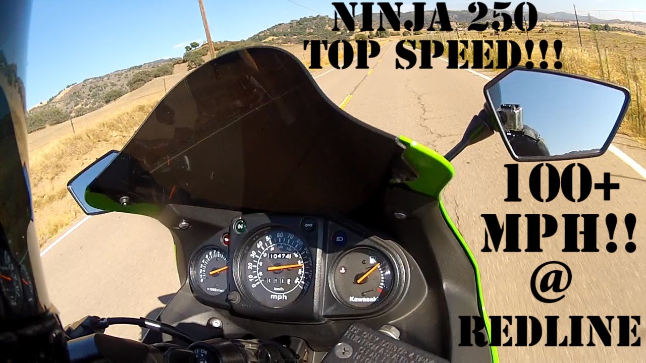 2009 Kawasaki Ninja 250R Top Speed 100+ MPH!!!