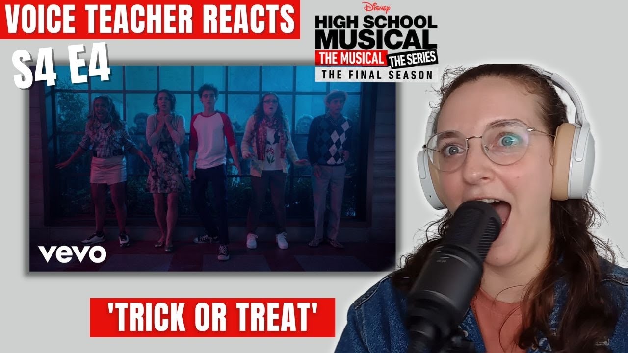 HALLOWEEN SPOOKTACULAR 🎃 - Voice Teacher Reacts to HSMTMTS S4E4 