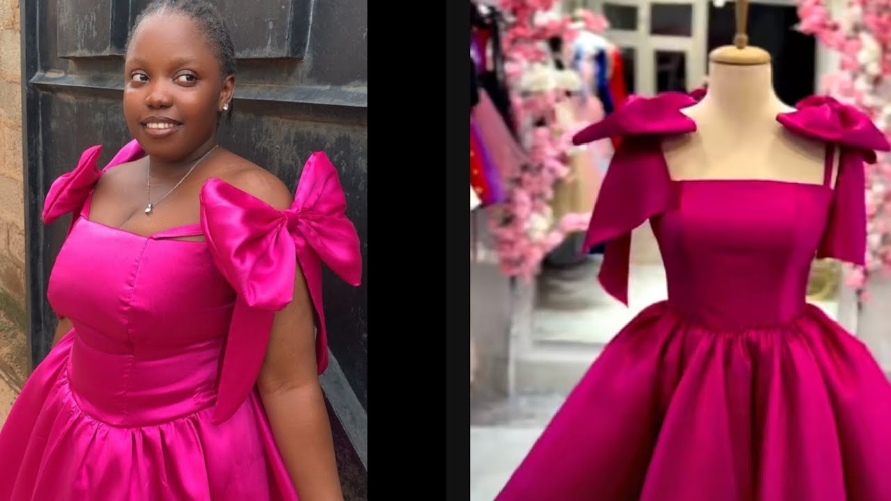 How to cut and sew a bow dress. Part 1