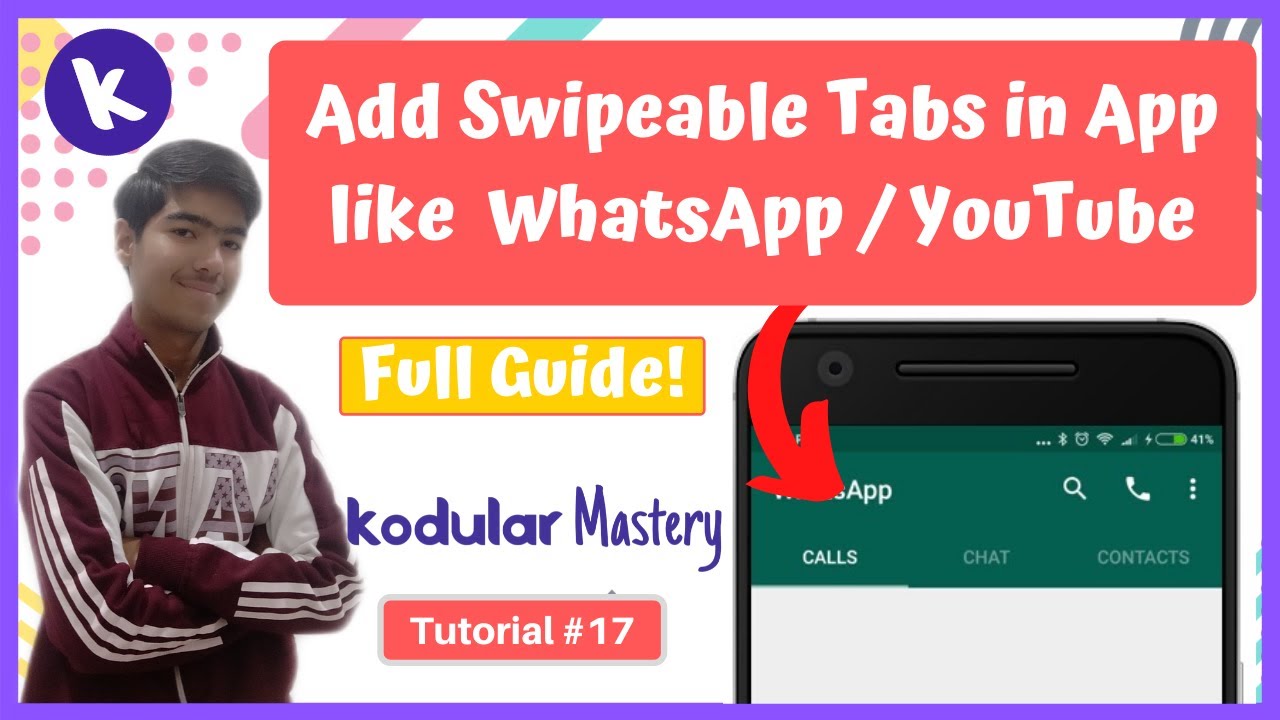 #17 How to Add Tabs In Kodular App Like WhatsApp/YouTube | Tabs Layout + View Pager in kodular