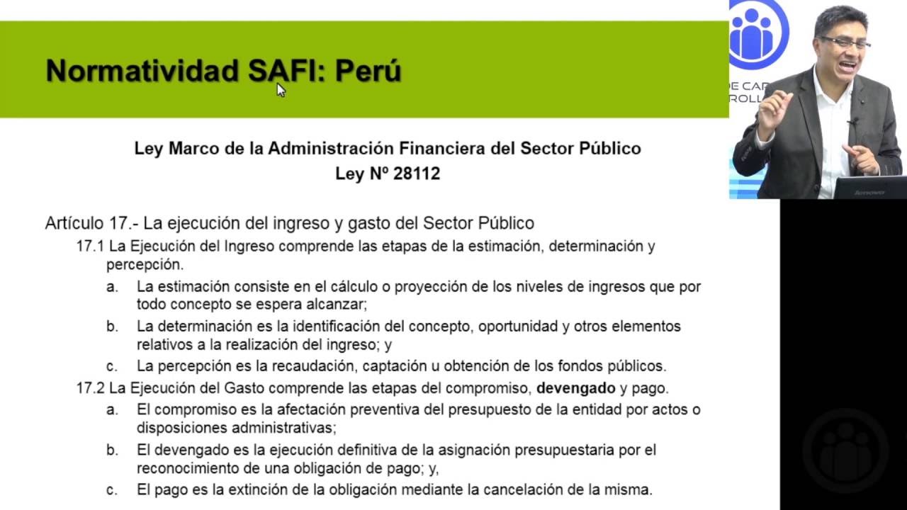 Devengado en el SIAF