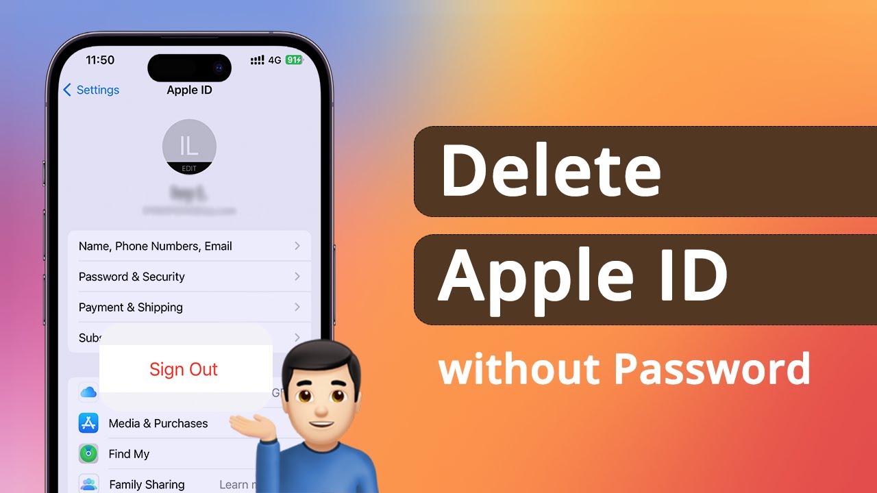 [3 Ways] How to Delete Apple ID without Password