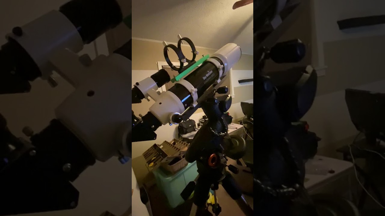 SkyWatcher EvoStar 80ED Refractor - Dovetail and Guide Scope Mounting on an Celestron AVX EQ Mount.