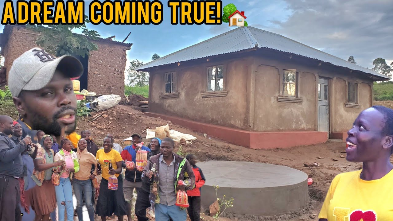 BIG CELEBRATION! 🎉 We Finally Finished Plastering Mama Clif’s Charity House!!#charity 