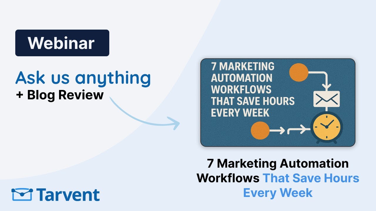 Webinar: 7 Marketing Automation Workflows That Save Hours Every Week (6/3/2025)