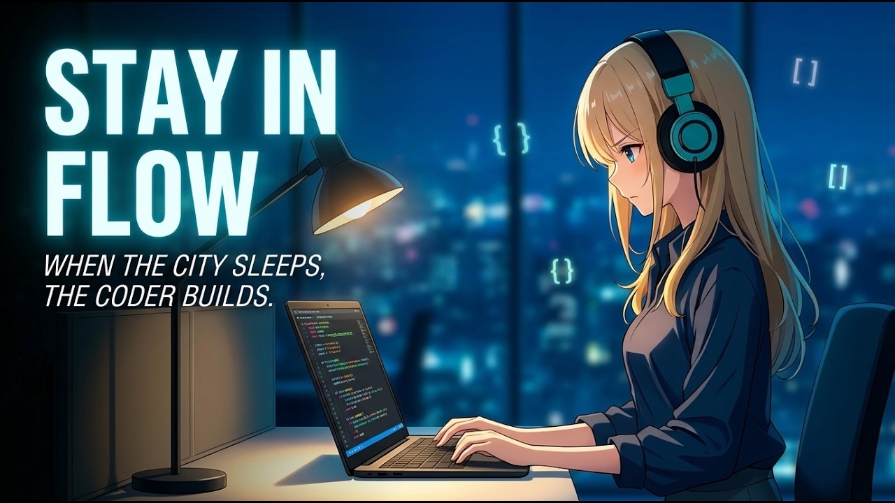 Coding Flow Lofi 💻 Smooth Beats for Deep Focus Programming | 24/7 Live