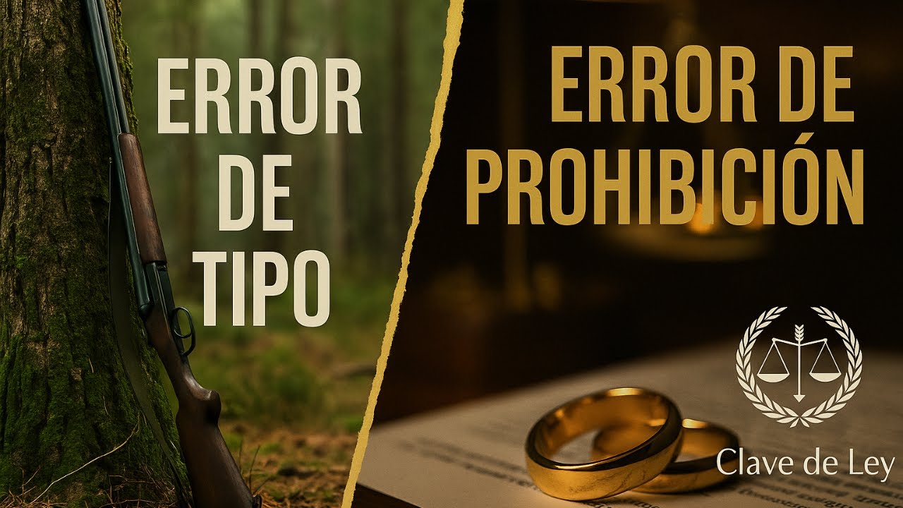 Error de Tipo vs Error de Prohibición | Clave de Ley