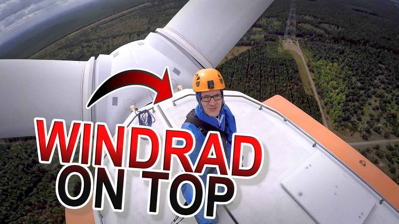 AUF ein WINDRAD geklettert | Urban Climbing