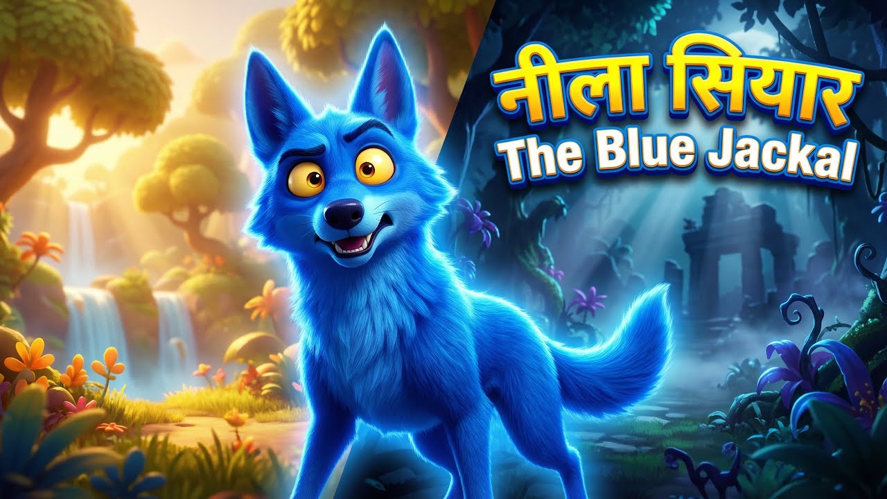 पंचतंत्र कहानी-५ नीला सियार | The Blue Jackal | Jungle King’s Biggest Lie 😱