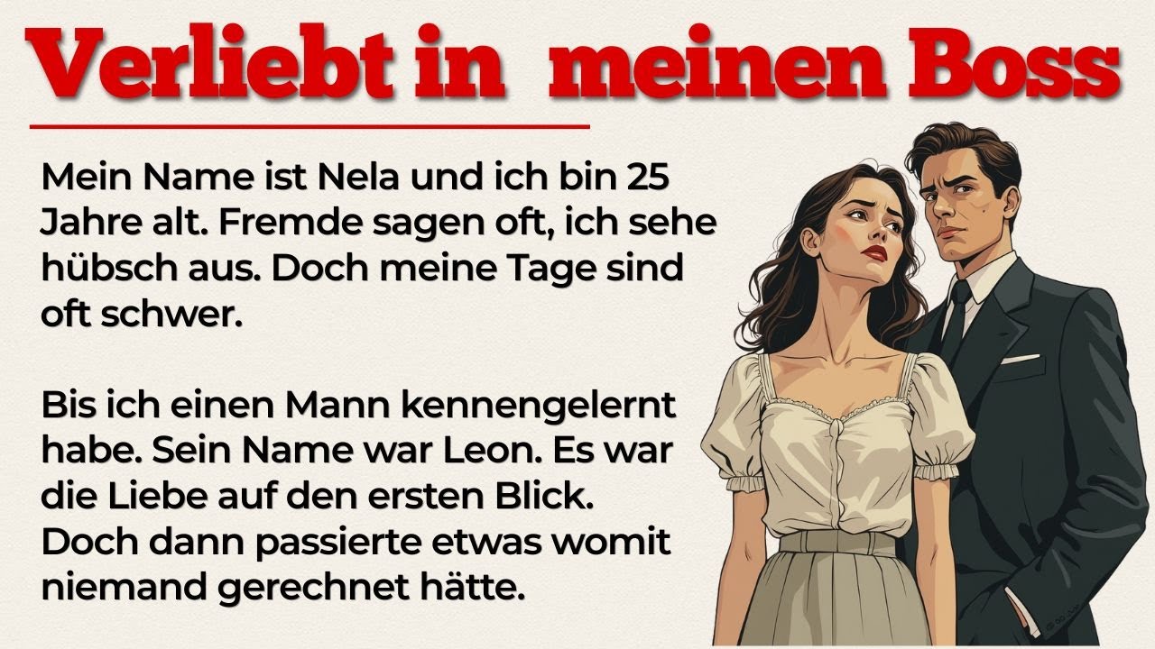 Ich bin verliebt in meinen Boss | Learn German with Easy Stories (A1-A2)
