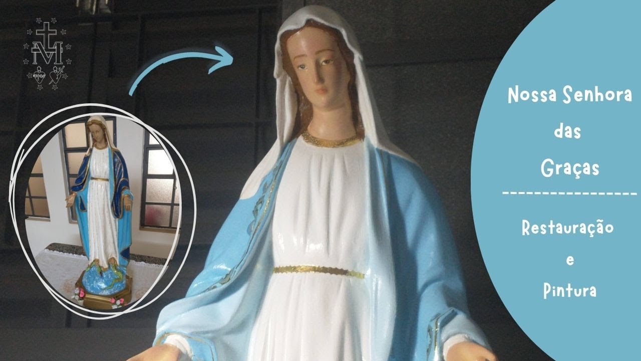 Restauração de imagem de Nossa Senhora | time lapse completa