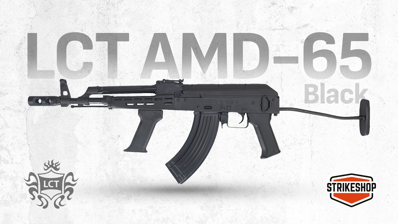Розпаковка - страйкбольна штурмова гвинтівка LCT AMD 65 Black