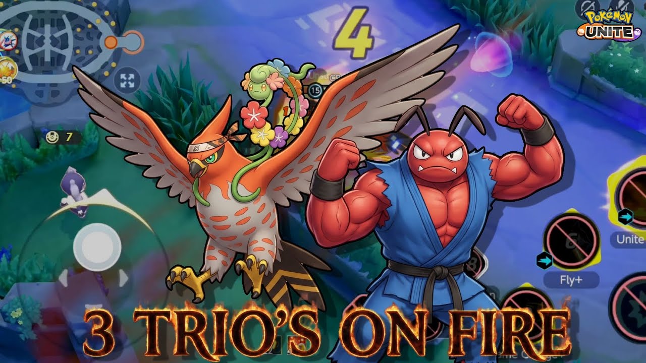3 Trio's On Fire 🔥 : Talonflame Flying High With Comfey In Master Ranking ⬆️ | Pokémon Unite