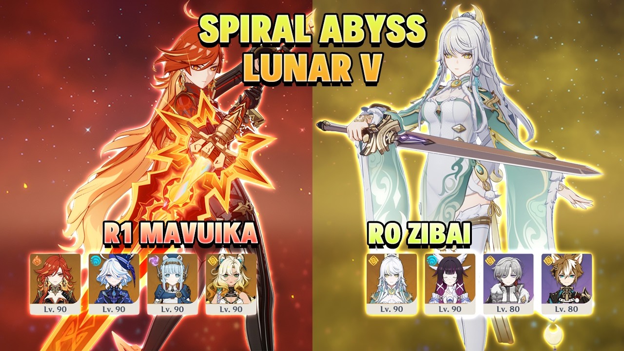 36-Star Spiral Abyss Floor 12 with C0 Mavuika & Zibai - Full Builds & Teams