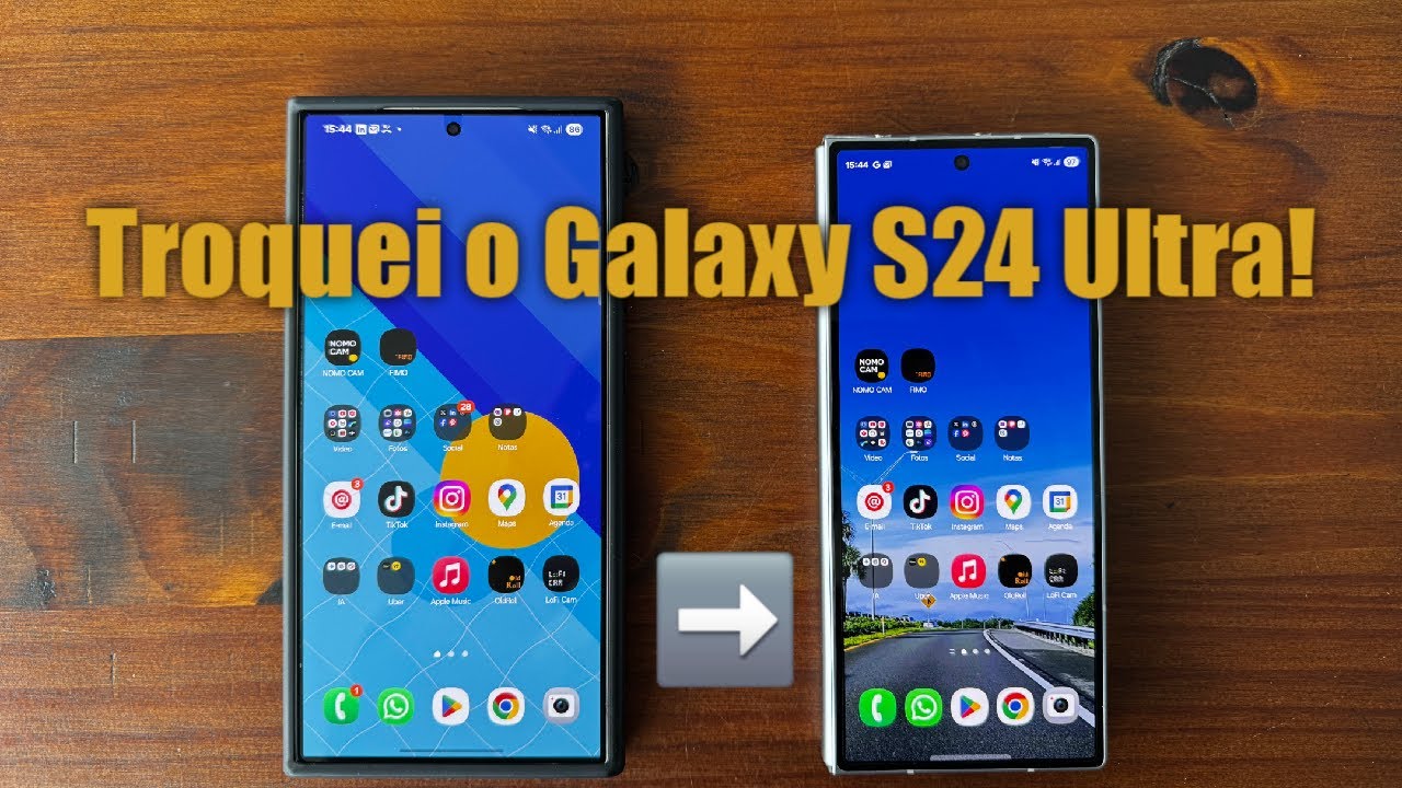 Troquei o meu Galaxy S24 Ultra por um celular menor e mais compacto