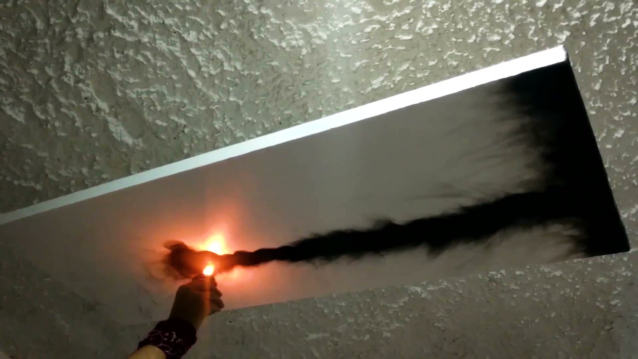 Demostración de Fumage / obra - Suspiro (pintura con humo)