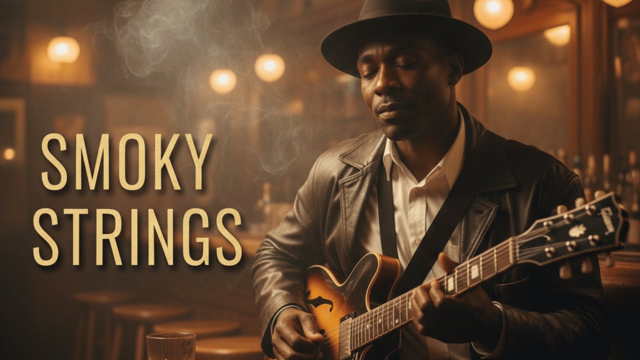 Smoky Strings: Vintage Whiskey Blues Guitar Solo for Relaxation