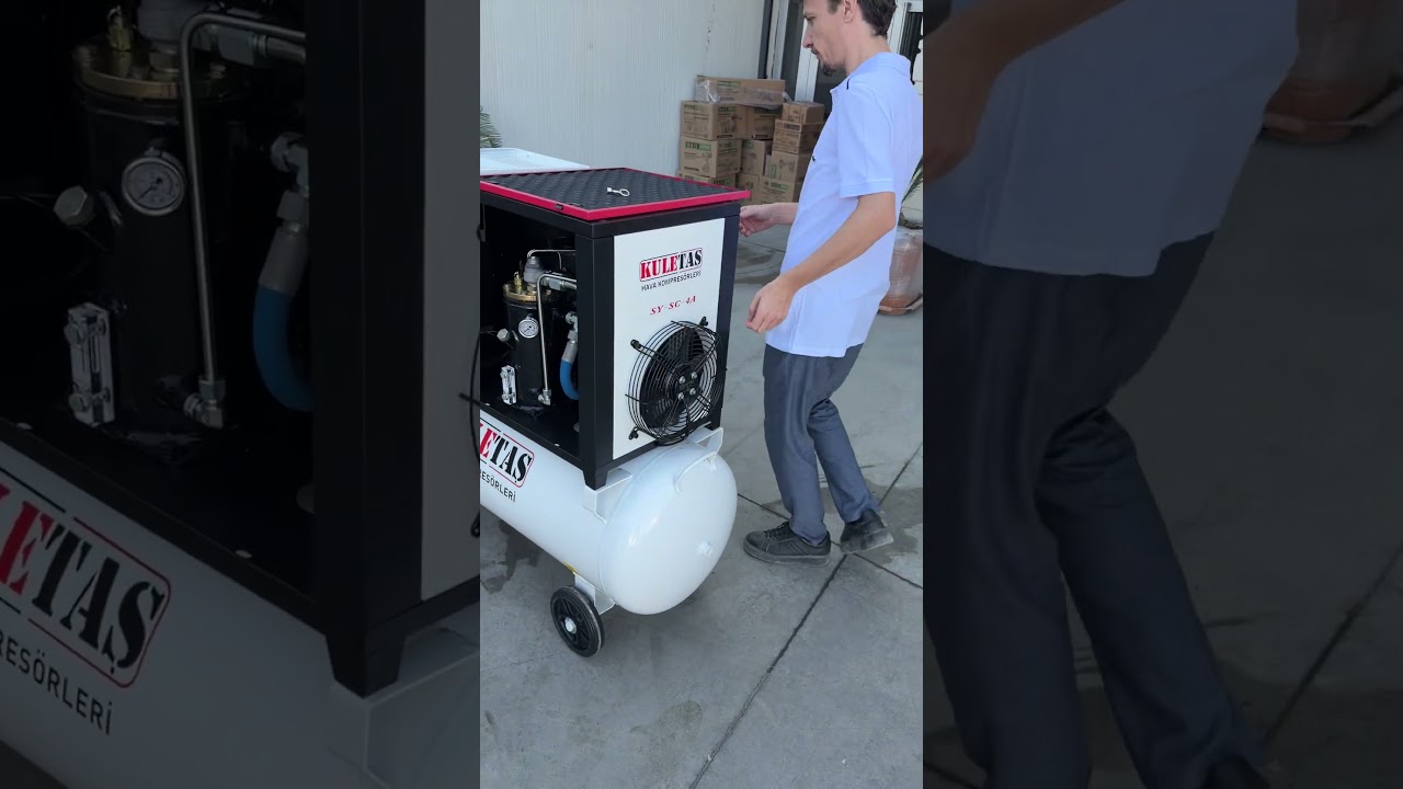 Kuletaş 200 Litre 5,5 HP 220 Volt Vidalı Hava Kompres&ouml;r&uuml; #kompresor #Vidalıkompres&ouml;r