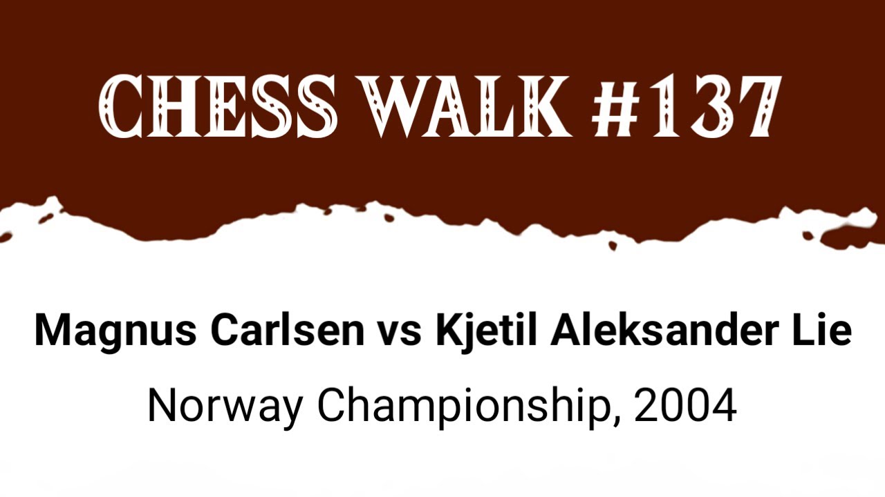 Magnus Carlsen vs Kjetil Aleksander Lie &bull; Norway Championship, 2004