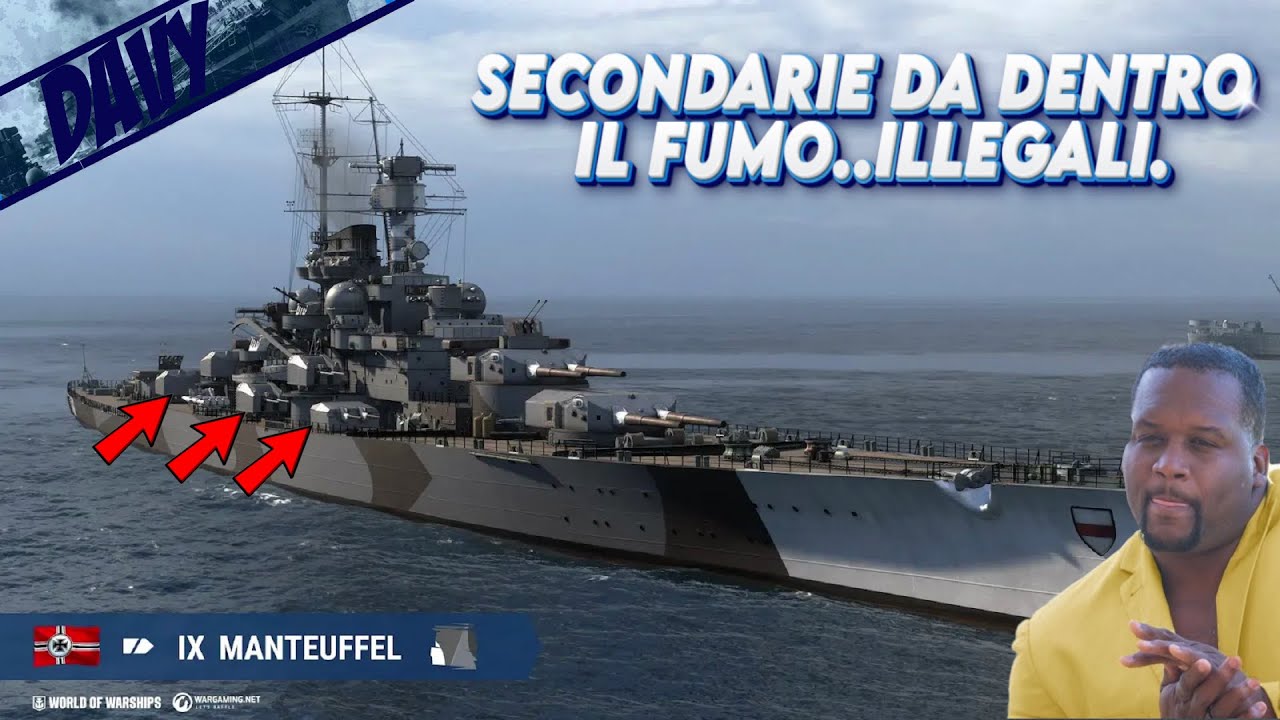 MANTEUFFEL, LE SUE SECONDARIE A QUESTO LIVELLO SONO DEVASTANTI⚓WORLD OF WARSHIPS ITA⚓