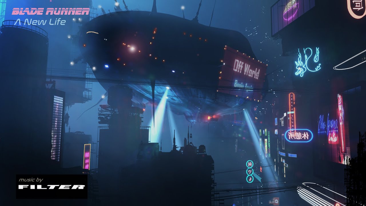 Blade Runner |A NEW LIFE| Stunning AMBIENT sound/visual perfect for work study & relaxation- 8 Hours