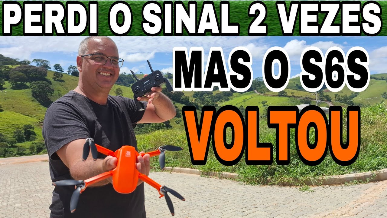 PERDI O SINAL 2 VEZES COM O DRONE S6S NESTE LONG RANGE QUE FOI LONGE MAS FIQUEI SEM NAGEVAÇÃO NENHUM