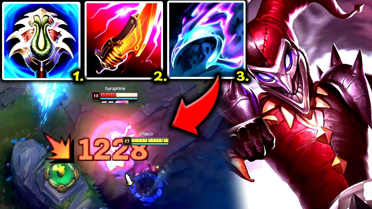 SHACO TOP BUT 1 AUTO ATTACK = 2000+ DAMAGE! (THIS IS UNFAIR) - S14 Shaco TOP Gameplay Guide