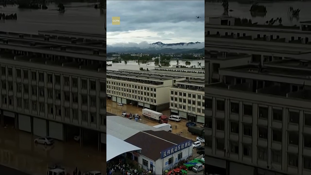 Drones aid flood rescue operations in south China's Guangxi