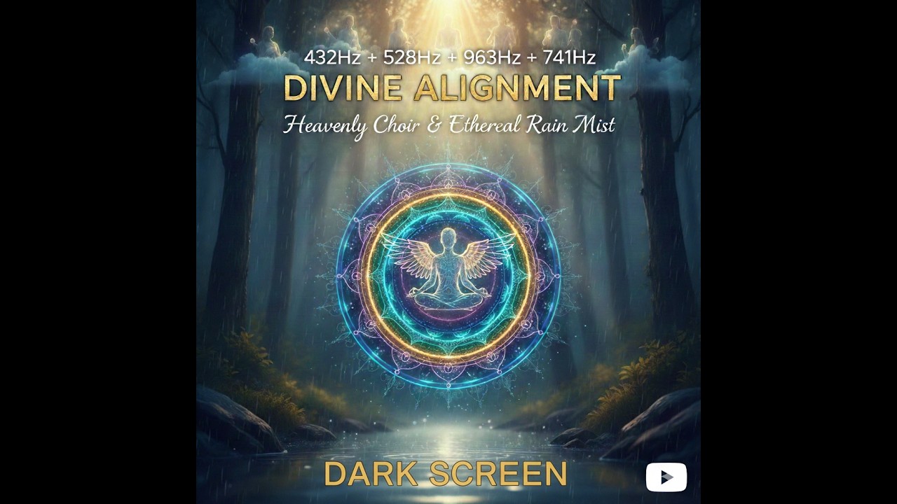 Divine Alignment: 432Hz + 528Hz + 963Hz + 741Hz | Heavenly Choir & Ethereal Rain Mist