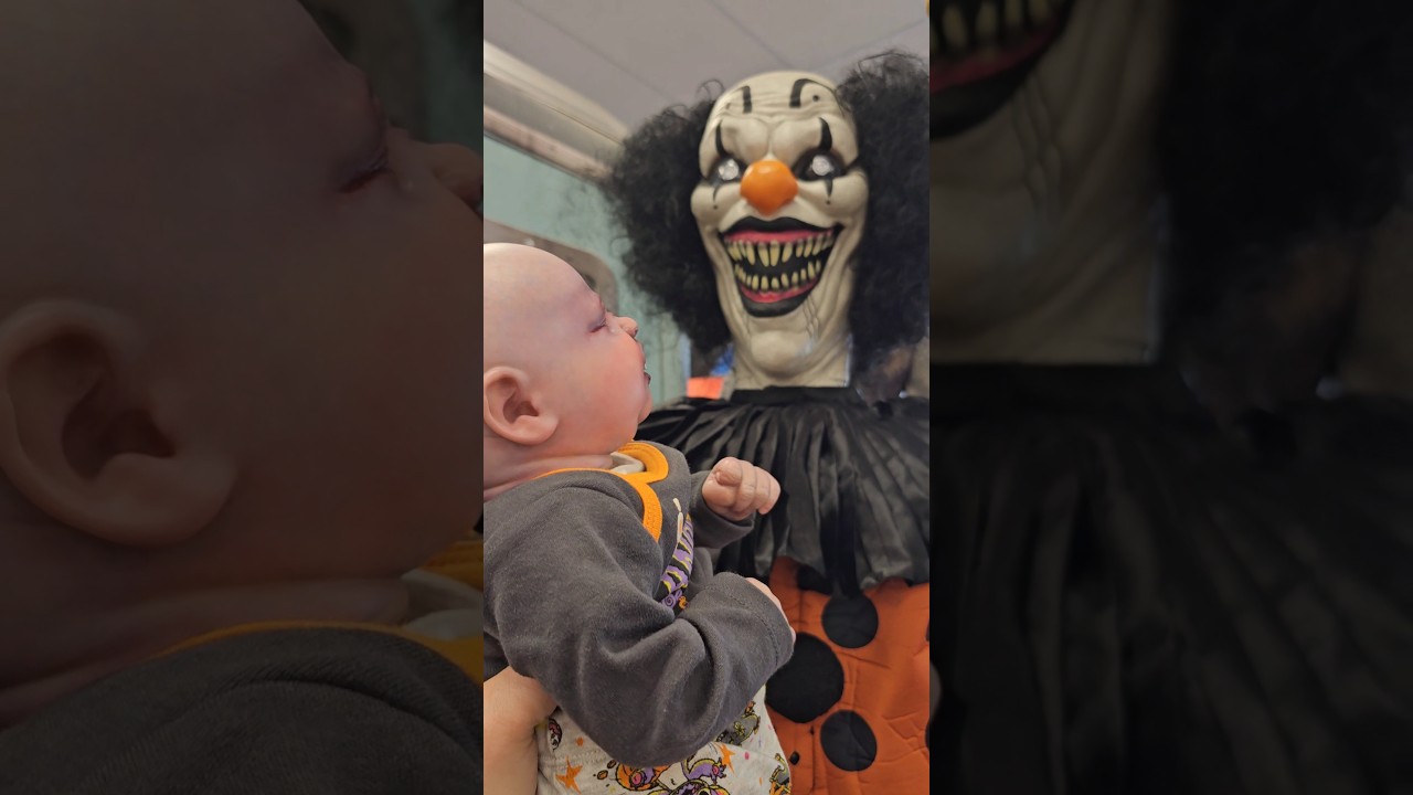 Reborn upsets clown at Spirit Halloween
