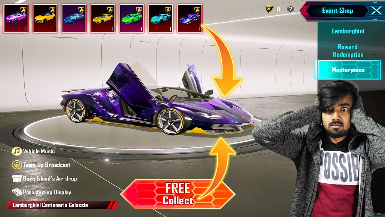 😱 GOT FREE LAMBORGHINI SUPER RARE MASTERPIECE MYTHIC SKIN - @MrCyberSquad69