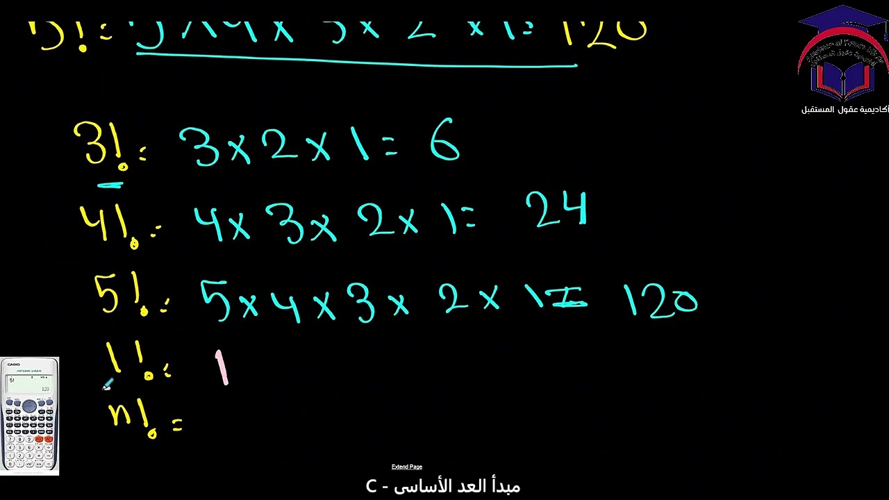Math 11 S2 lesson  29C  talat مبدأ العد الأساسى   رياضيات الصف ‏الحادي عشر