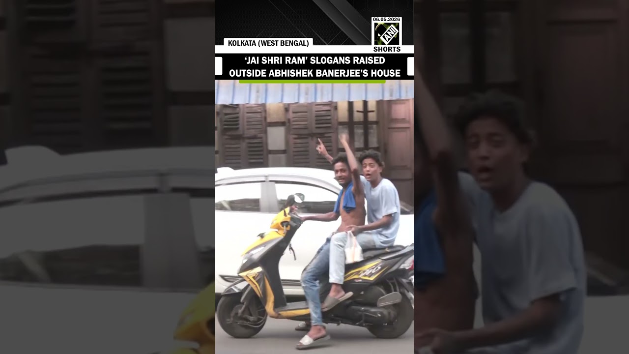 &lsquo;Jai Shri Ram&rsquo; slogans raised outside Abhishek Banerjee&rsquo;s house | Bengal Elections 2026