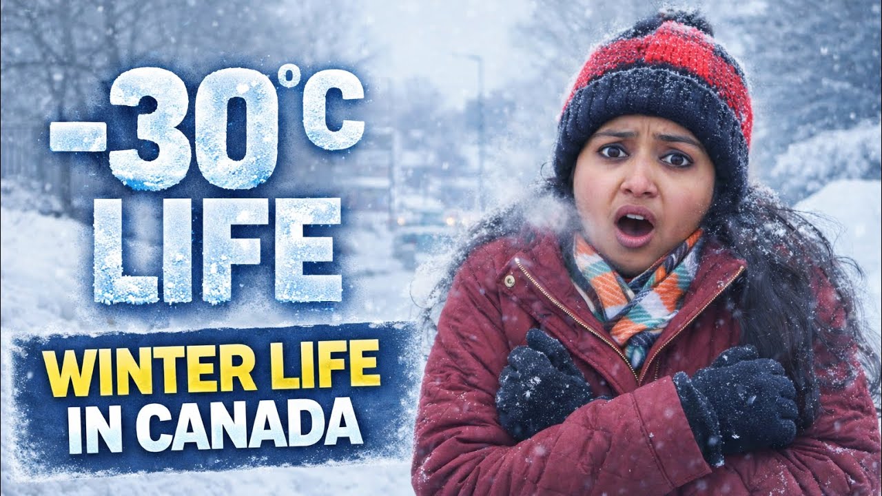 –30°C Winter Life in Canada ❄️ | How We Survive Extreme Cold Indoors | Indian Family in Canada