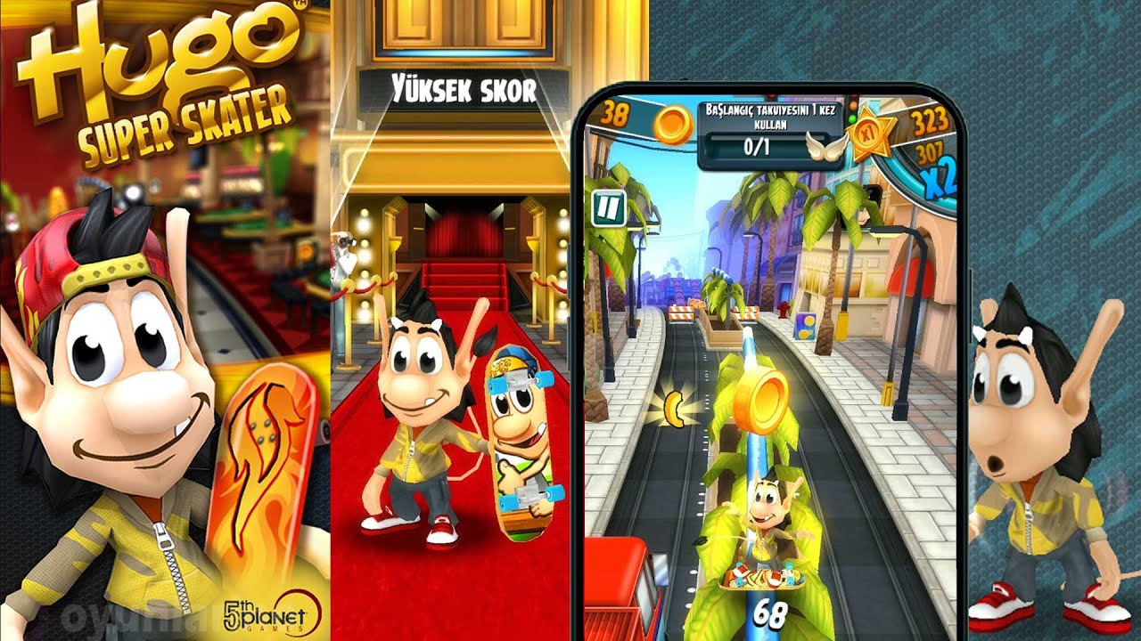 Hugo Super Skater - the chase Game Official  Android IOS GamePlay Trailer