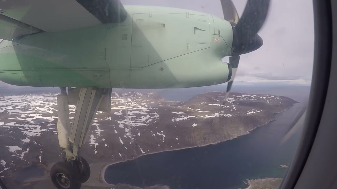 ==✈ Wider&oslash;e | Dash 8-Q200 | Landing at Mehamn ✈