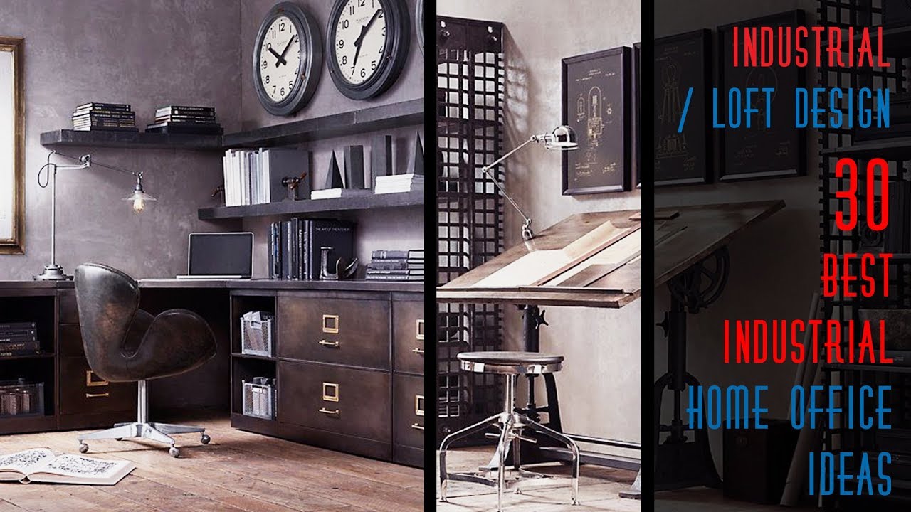 30 Best Industrial Home Office Ideas