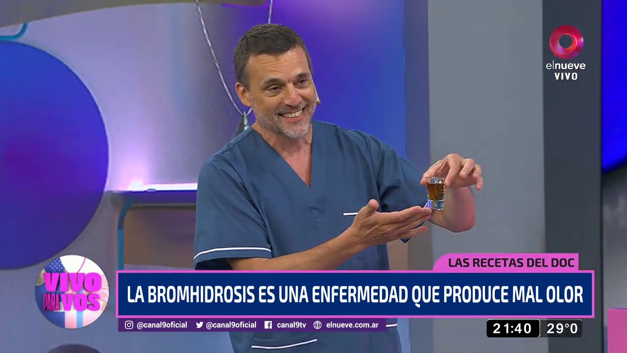 Las recetas de Sergio Snieg para no transpirar mal olor