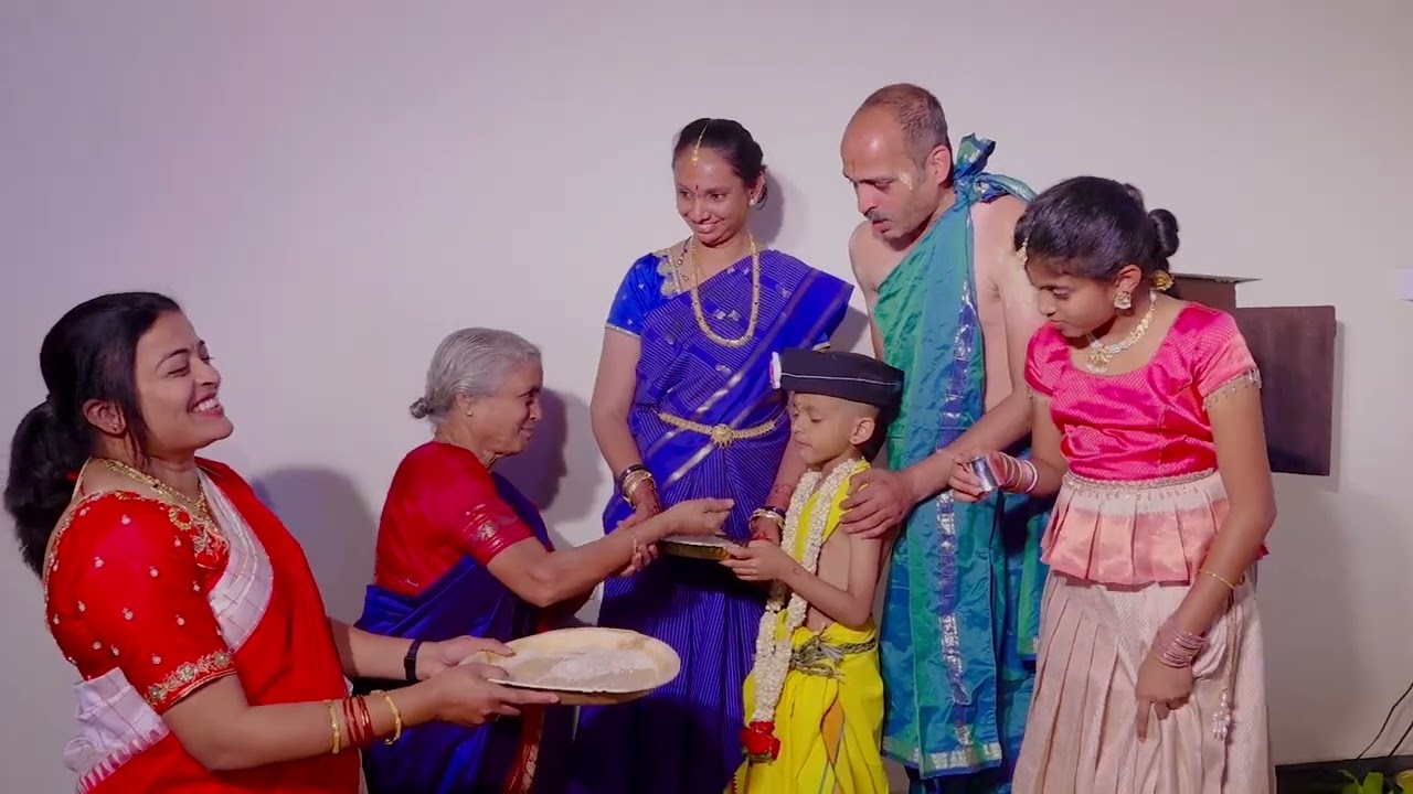 Brahmopadesham ceremony of Chi.Sumedh at Bheemanakatte Mutt short video