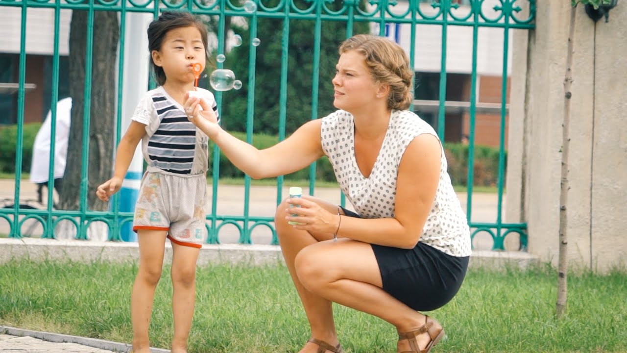 PLAYING WITH LOCAL KIDS! - North Korea Day 4