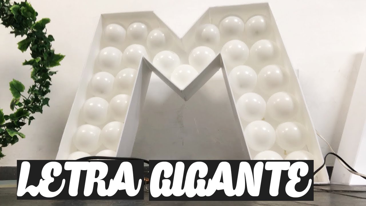 Como fazer Letra Gigante para Decoração de festa | BUBA DIY