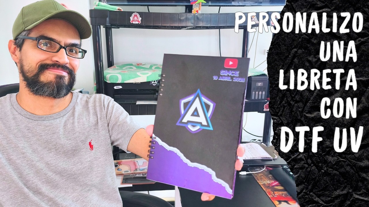 El DTF UV lo aplicamos en una Libreta 📚