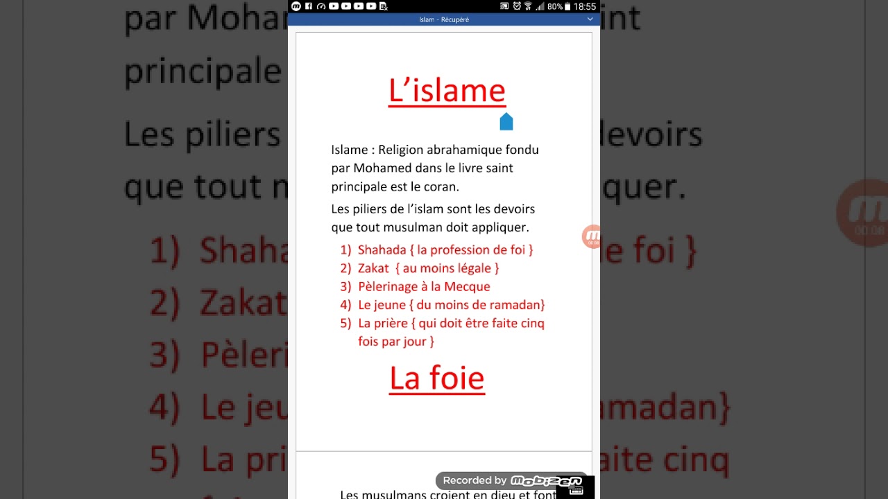 Les belles histoires : la foi et l'islam