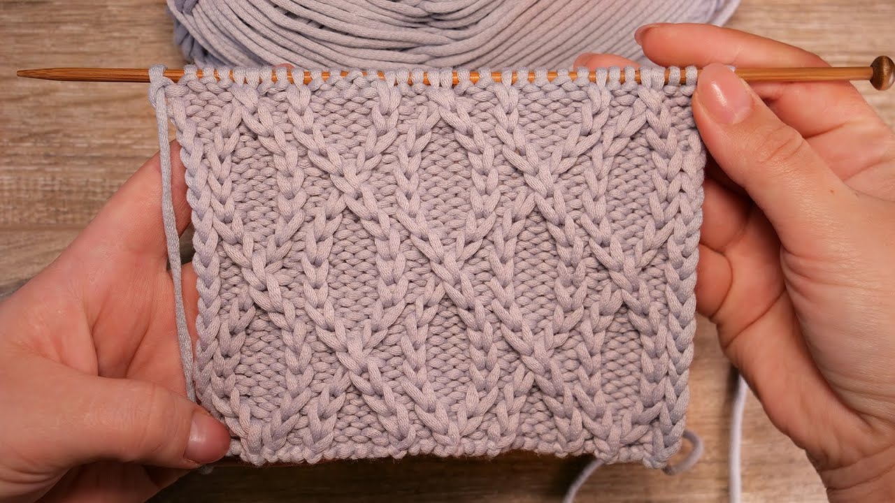 Узор «Бесконечность» спицами ∞ «Infinity» knitting pattern