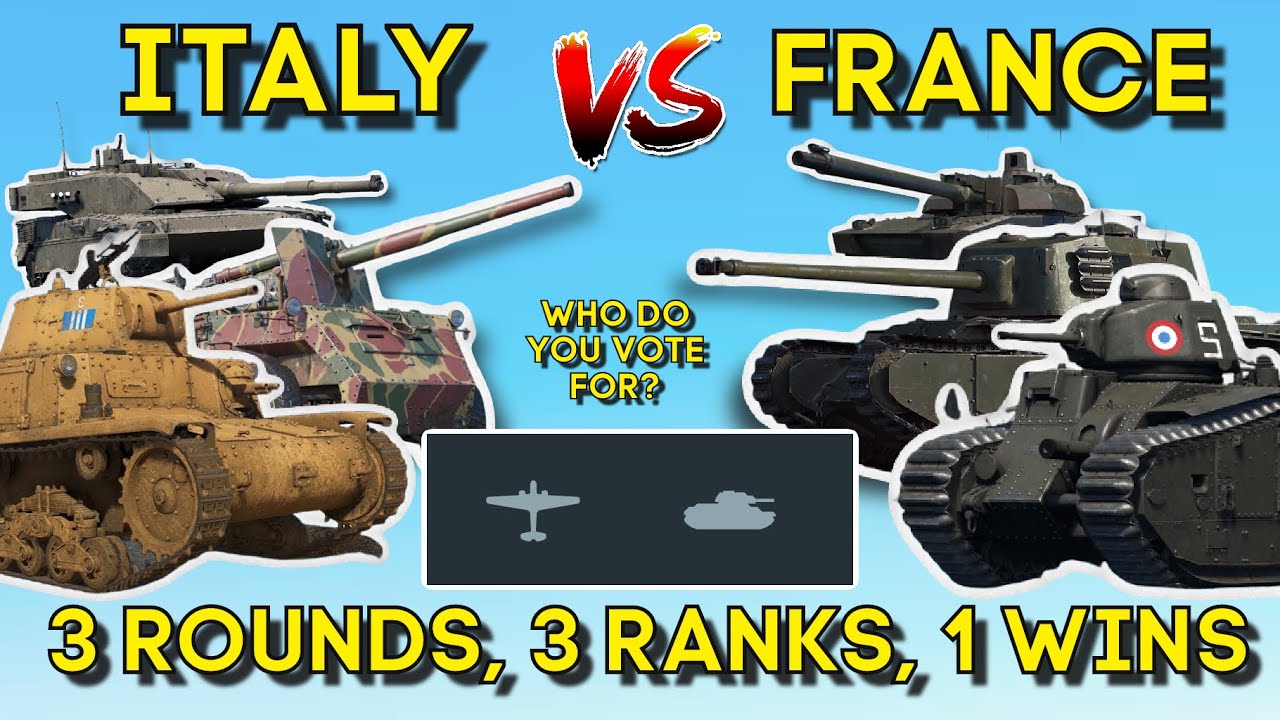 ФРАНЦИЯ ПРОТИВ ИТАЛИИ — Какая страна победит в плане технологий? — War Thunder