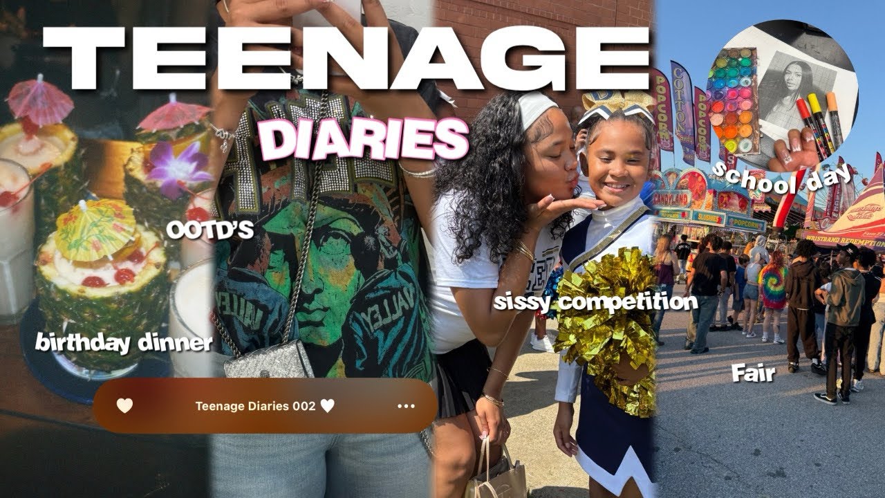 TEENAGE diaries 002. |Fair date, School, FRIENDS, competition, shopping| 