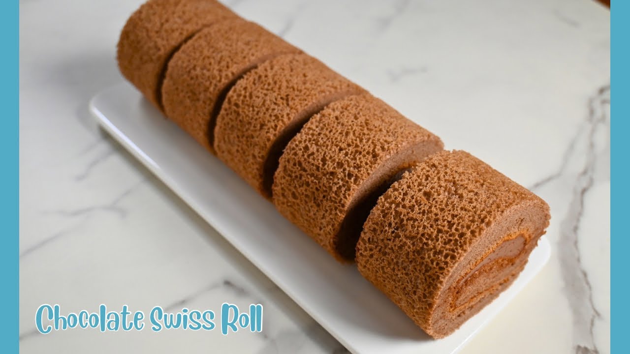 [ASMR] How to Make a Perfect Chocolate Swiss Roll | Easy Step-by-Step Recipe [Soothing Baking]