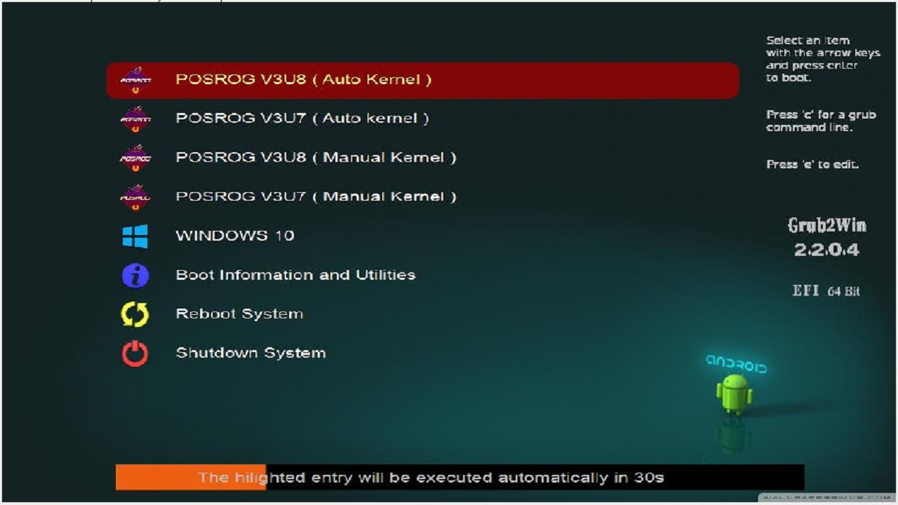 TRIPLEBOOT WINDOWS 10 + POSROG V3U7 + POSROG V3U8